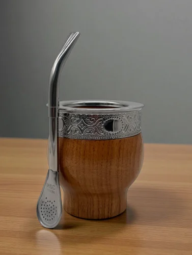 MATE IMPERIAL ALGARROBO - VIROLA DE ACERO